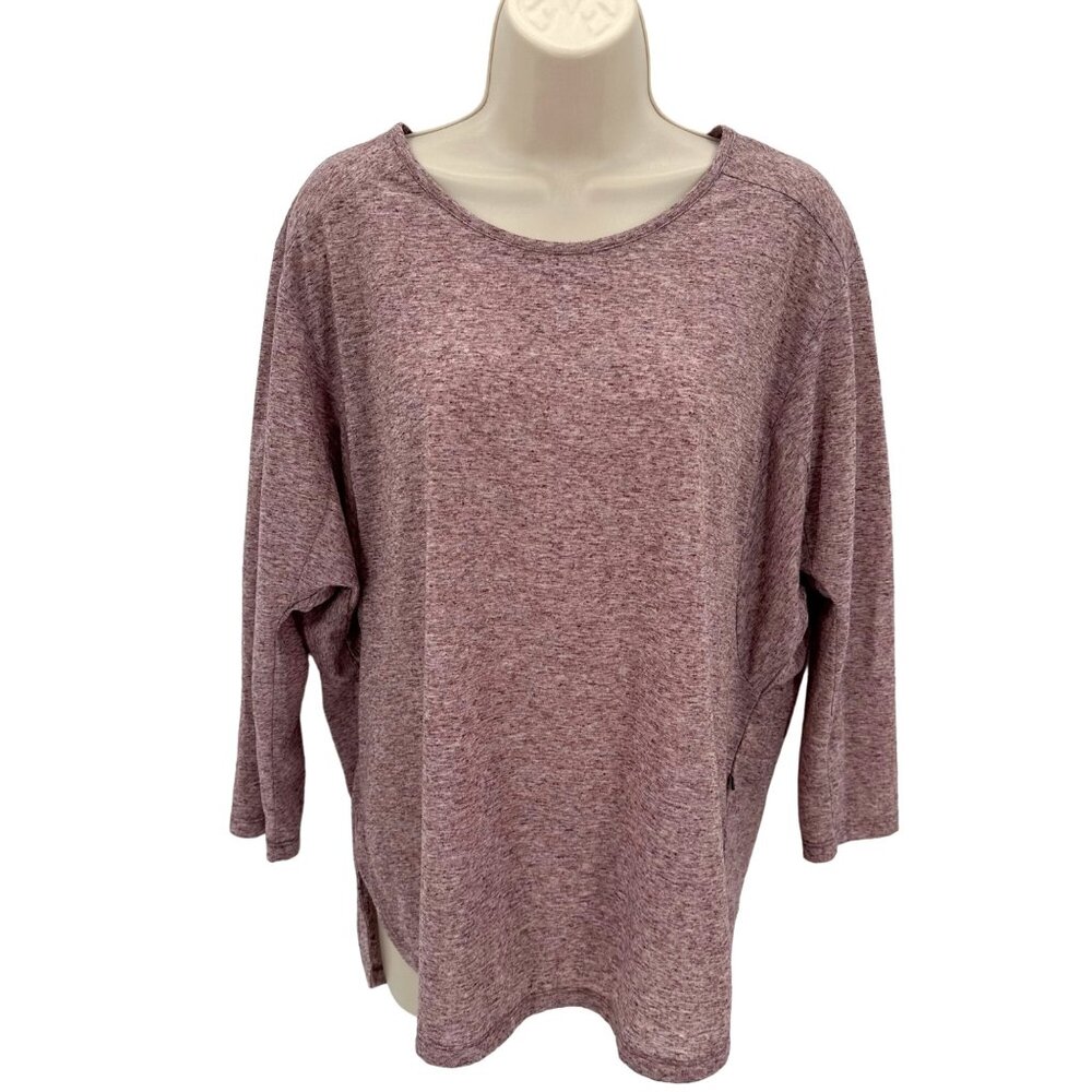Toad&Co. Womens Medium Ember 3/4 Sleeve Tee Shirt - Linen & Polyester Blend
